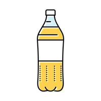 soda plastic bottle color icon vector illustration