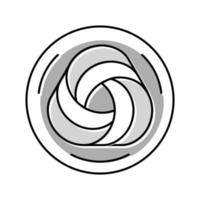 wool fabric cloth color icon vector illustration