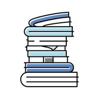 document paper stack color icon vector illustration