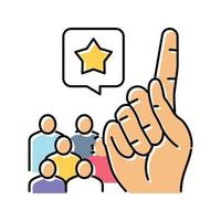 engage appropriate workplace conversations color icon vector illustration