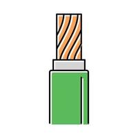 heat resistant flame retardant color icon vector illustration