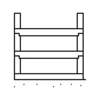 rcc beam building structure line icon vector illustration