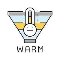 warm leads color icon vector illustration
