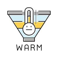 warm leads color icon vector illustration