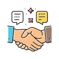 work with a coach color icon vector illustration