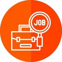 Job Search Vector Icon Design