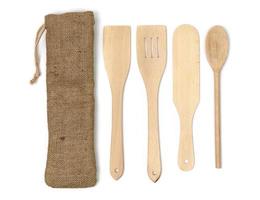 Isolated Wooden spoons photo