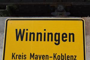 village sign of Winningen photo