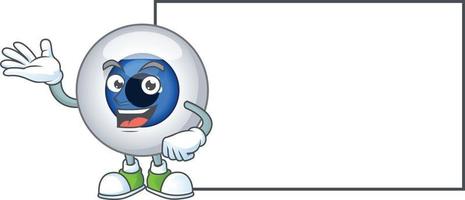 Human eye ball Cartoon character vector