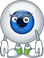 Human eye ball Cartoon character vector