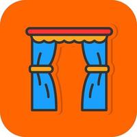 Curtains Vector Icon Design