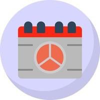 Peace Calendar Vector Icon Design