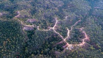 Aerial view of Pai Canyon Kong Lan on sunset, Maehongson, photo