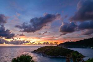 puesta de sol cielo a phrom elp capa el escénico esta sitio es popular para turista foto