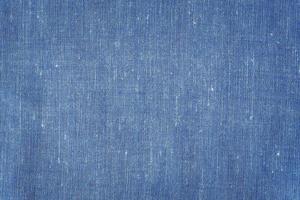 Blue cotton linen background, textile cloth photo