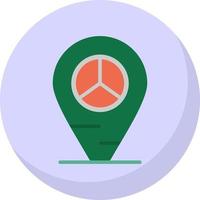 Peace Location Vector Icon Design