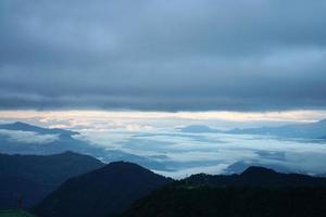 Himalaya Mountain Range from Sikkim in Evening photo