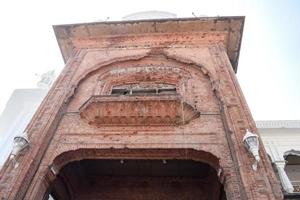 View of details of architecture inside Golden Temple - Harmandir Sahib in Amritsar, Punjab, India, Famous indian sikh landmark, Golden Temple, the main sanctuary of Sikhs in Amritsar, India photo