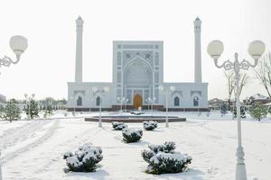 Tashkent, Uzbekistan. December 2020. White Mosque Minor photo