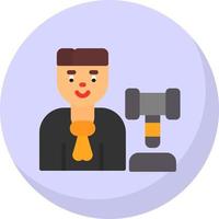 Judge Man Vector Icon Design