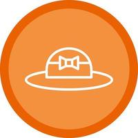 diseño de icono de vector de sombrero de pamela