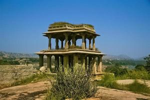 Narasimha Temple is located on the slope of Gandhamadhana hill at Hampi photo