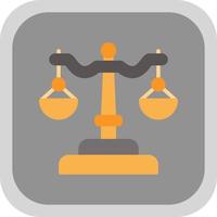 Justice Scale Vector Icon Design