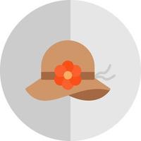 diseño de icono de vector de sombrero de pamela