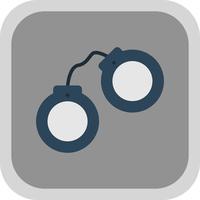 Handcuffs Vector Icon Design