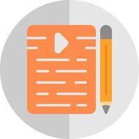 Script Writing Vector Icon Design