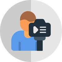 Camera Man Vector Icon Design