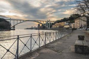 Ponte da Arrabida, Bridge over the Douro, in Porto Portugal. photo