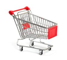 Shopping Cart on white background photo