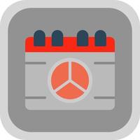 Peace Calendar Vector Icon Design