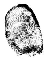 Finger print closeup photo