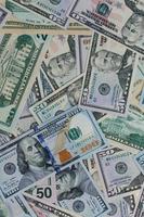Estados Unidos dólar dinero billetes textura antecedentes foto