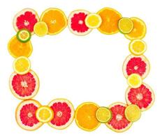 The Frame is made from a Mixed citrus fruit photo