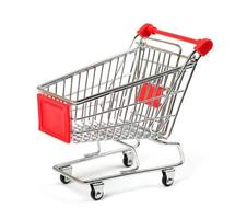 Shopping Cart on white background photo