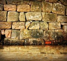 Ancient stone interior photo