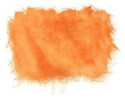 Painted watercolor orange background photo