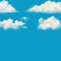 white cloudy fluffy blue sky Background Download photo