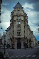 the ancient palaces in the streets of the center of Paris, the crossroads in the center of Paris photo