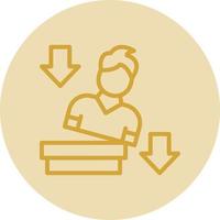 Falling Vector Icon Design