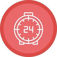 24 Hours Vector Icon Design