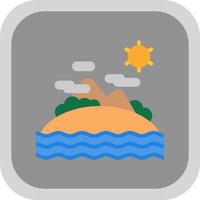 Island Vector Icon Design