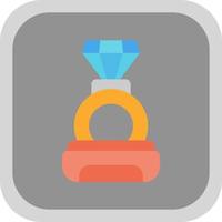 Diamond Ring Vector Icon Design