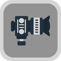 diseño de icono de vector de cámara dslr