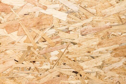 Close up texture of oriented strand board OSB photo