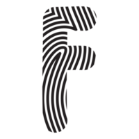 handgeschrieben Brief f ästhetisch Wort Alphabet Fingerabdruck süß abstrakt png