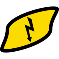 adesivo Atenção Perigo elétrico relâmpago logotipo símbolo ícone png